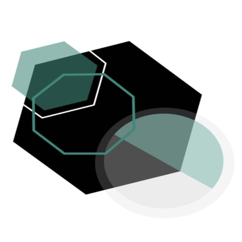 Geometric In Black - Canvas Wall Art Painting
