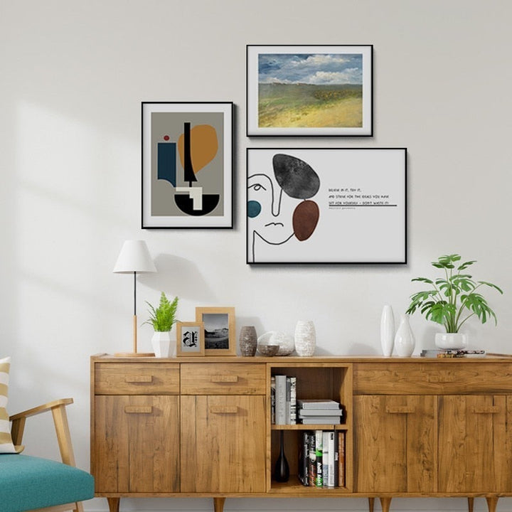 Vintage Geometric Figure - Canvas Wall Art Painting