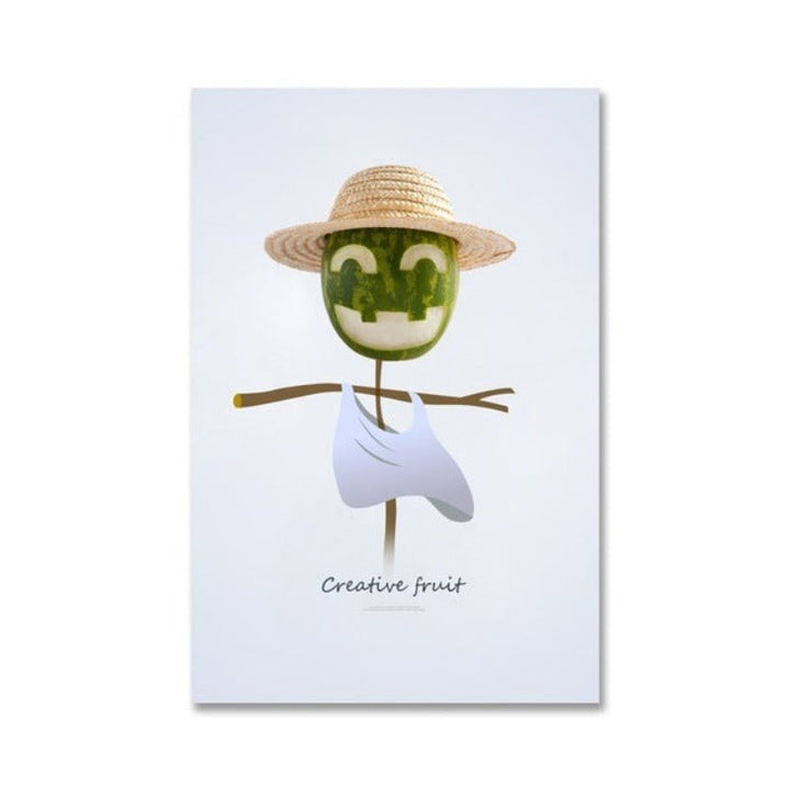 Dancing Cool Fruits - Canvas Wall Art Painting