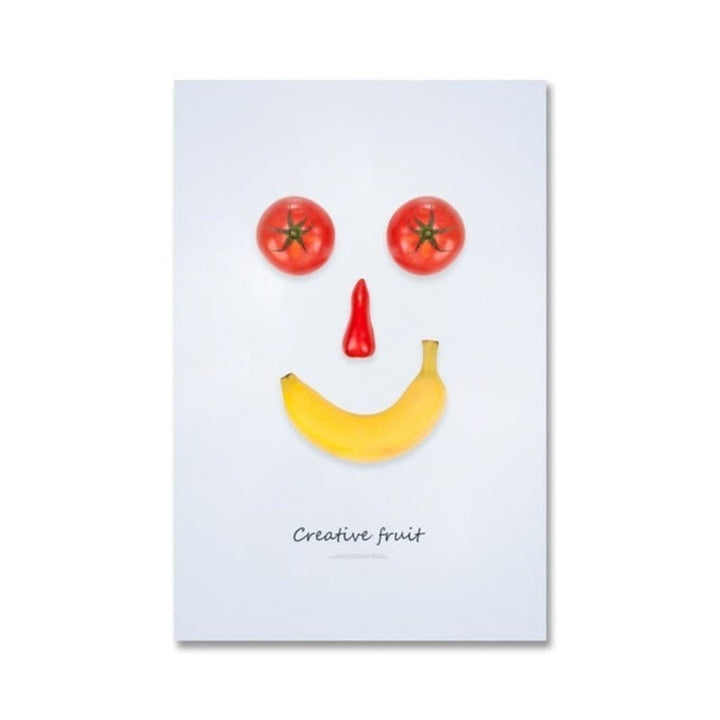 Dancing Cool Fruits - Canvas Wall Art Painting