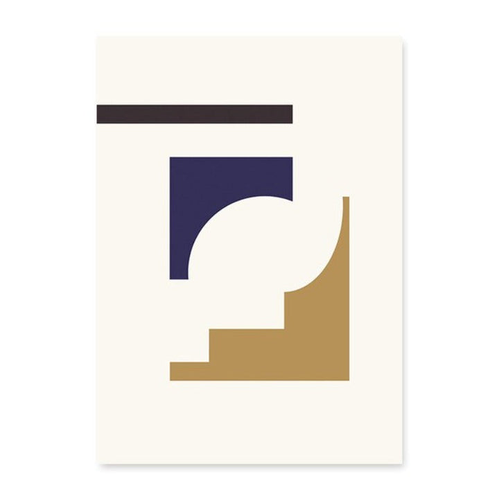 Geometric Graphic Abstract Minimalist Gallery  - Canvas Wall Art Painting