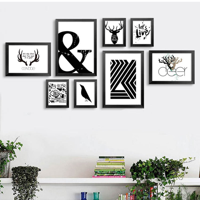 Let's Live Deer - Canvas Wall Art Painting