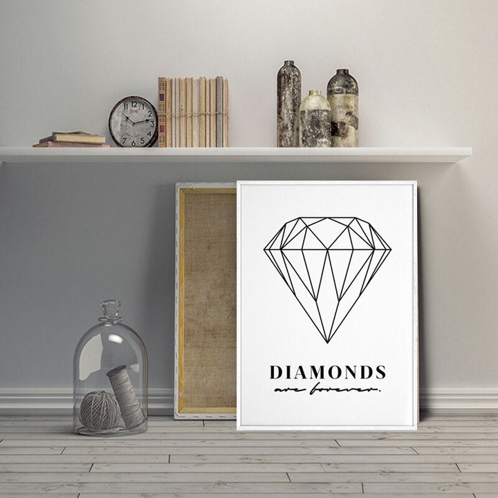 Diamonds Are Forever - Canvas Wall Art Painting