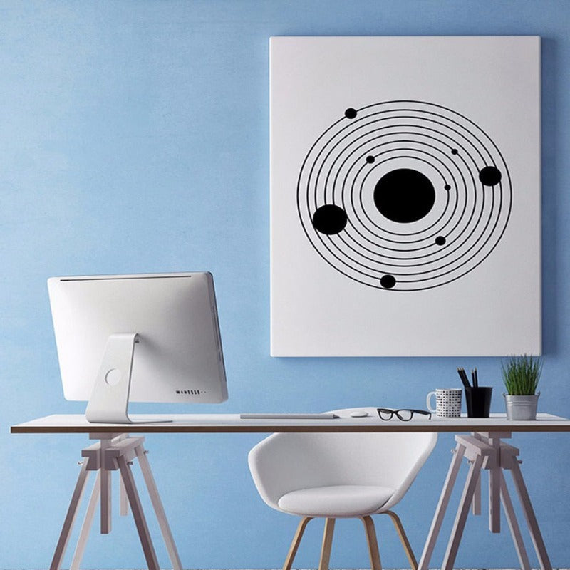 Solar System Wall Art - Canvas Wall Art Painting