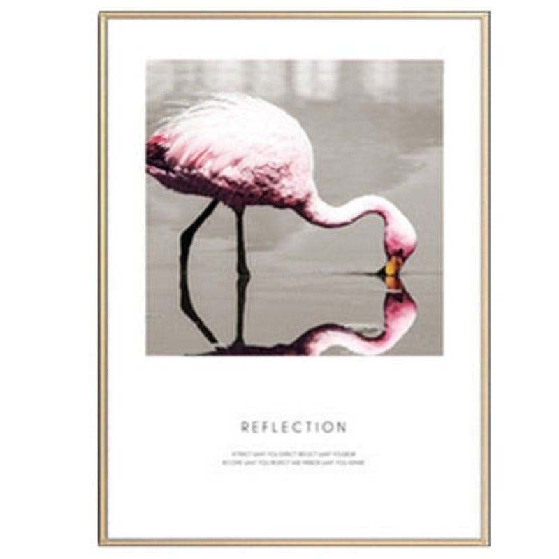 Flamingo In Landscape - Canvas Wall Art Painting