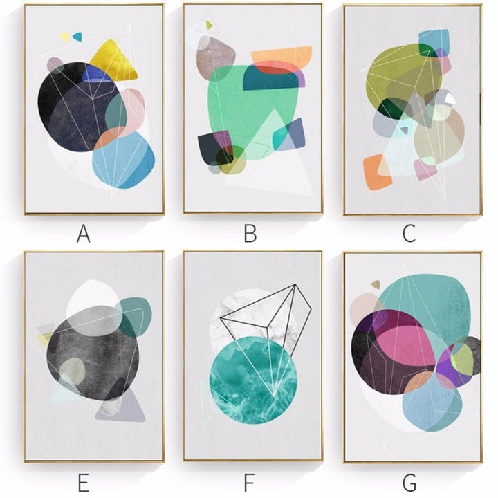 Geometric Nordic - Canvas Wall Art Painting