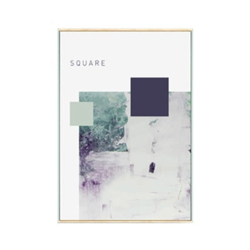 Geometric Nordic Shapes - Canvas Wall Art Painting
