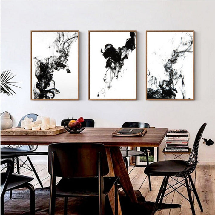 Dynamic Ink Stokes - Canvas Wall Art Painting