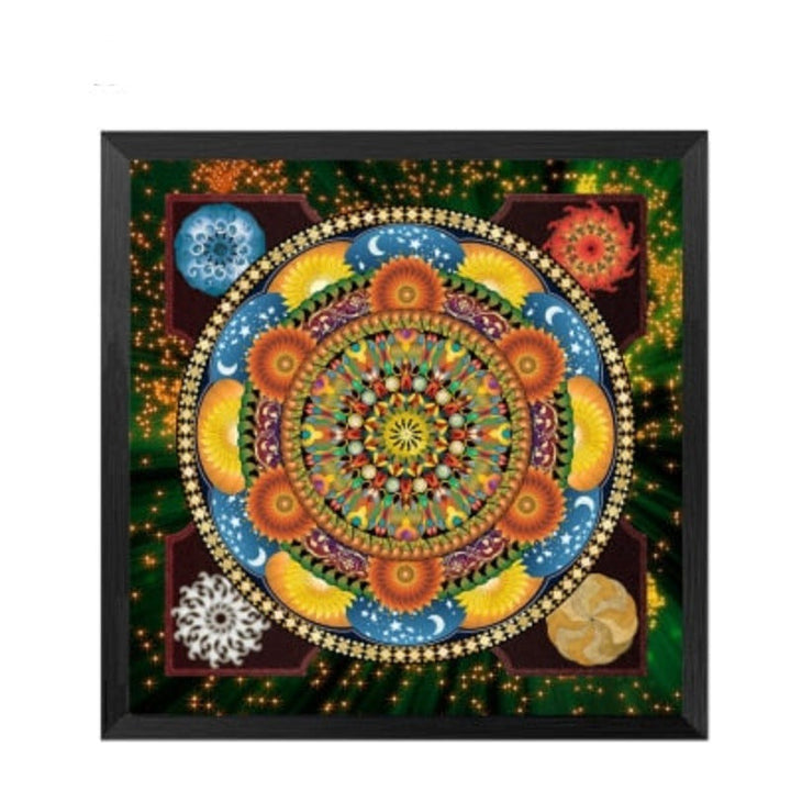 Mandala Ornament Thangka Yoga - Canvas Wall Art Painting