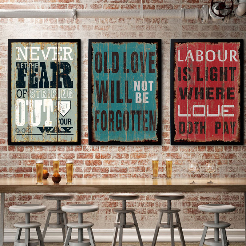 Vintage Europe Posters Love - Canvas Wall Art Painting