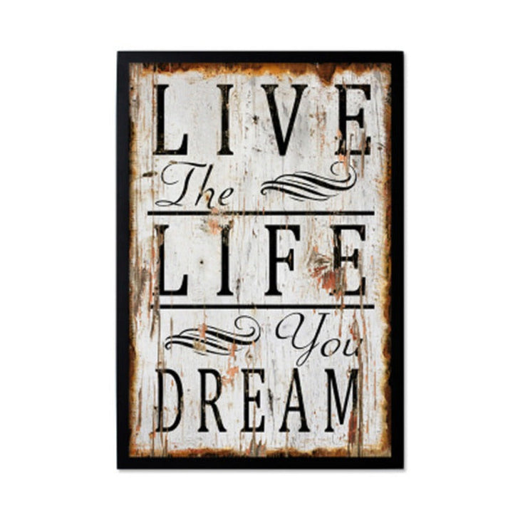 Vintage Europe Posters Love - Canvas Wall Art Painting