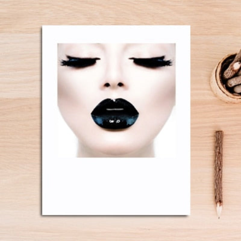 Fashion Makeup Girl Decorative - Canvas Wall Art Painting