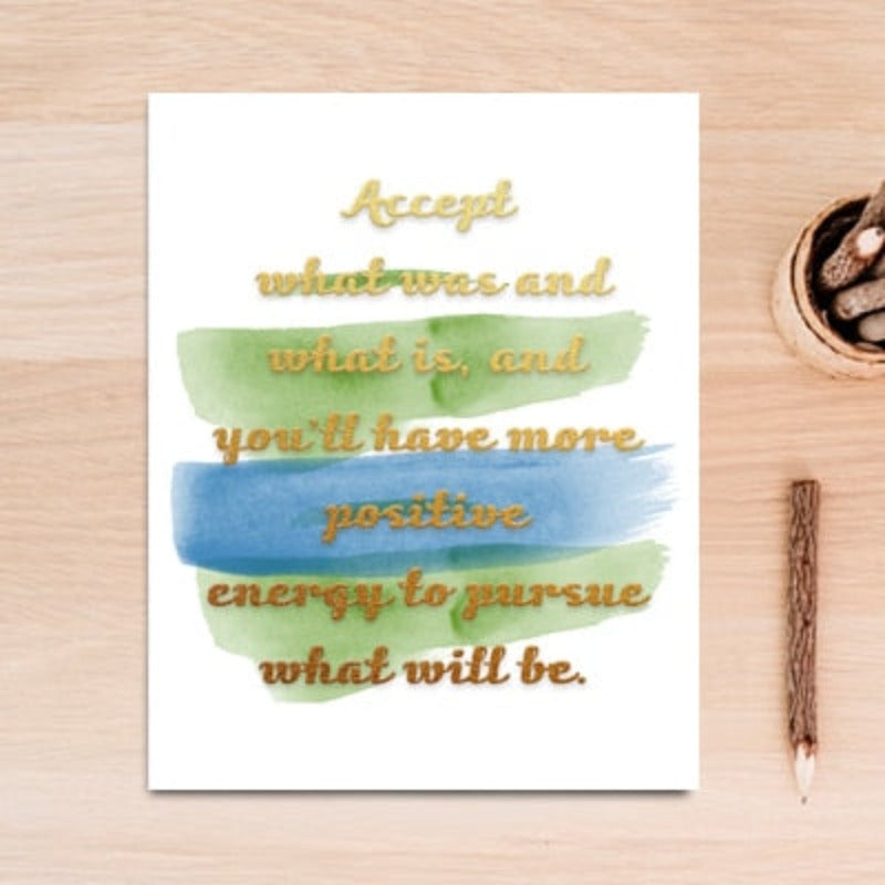 Inspirational Life Quotes Fruit Tea - Canvas Wall Art Painting