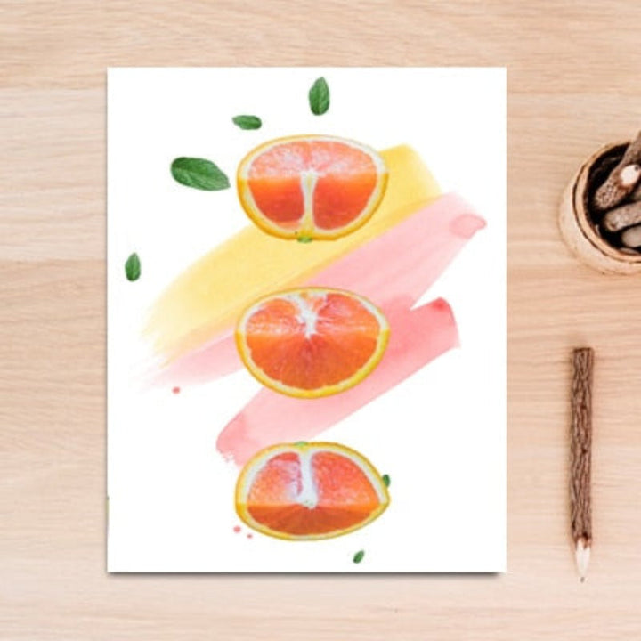 Inspirational Life Quotes Fruit Tea - Canvas Wall Art Painting