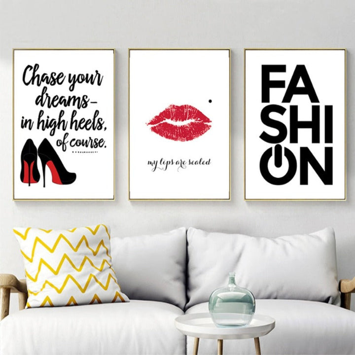 Dream In Heels - Canvas Wall Art Painting