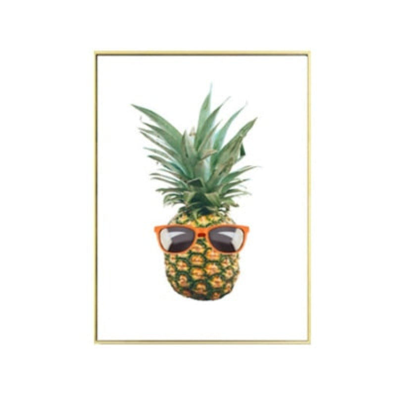 Fresh Pineapple Music - Canvas Wall Art Painting