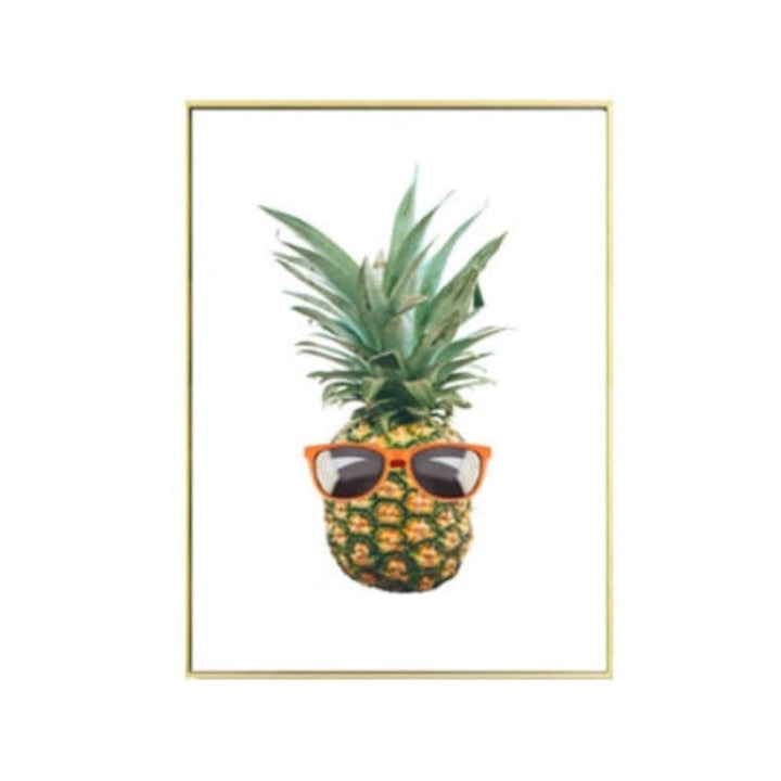 Fresh Pineapple Music - Canvas Wall Art Painting