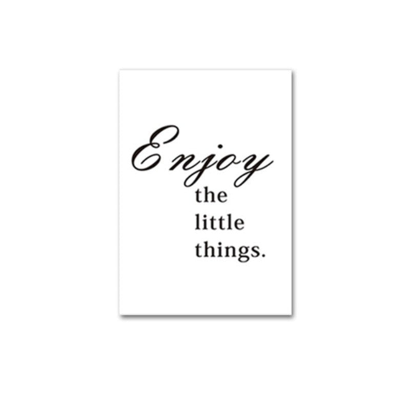 Minimalist Enjoy Little Things Life Quote Live Letters Wall Art Prints