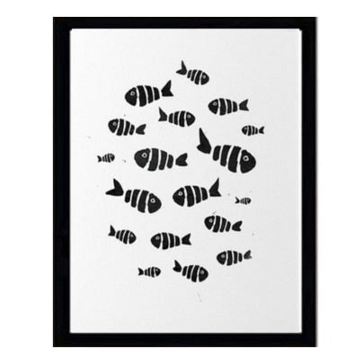 Minimalist Black And White Inspiring Letters - Canvas Wall Art Painting
