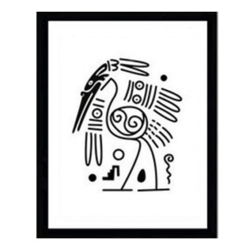 Minimalist Black And White Inspiring Letters - Canvas Wall Art Painting