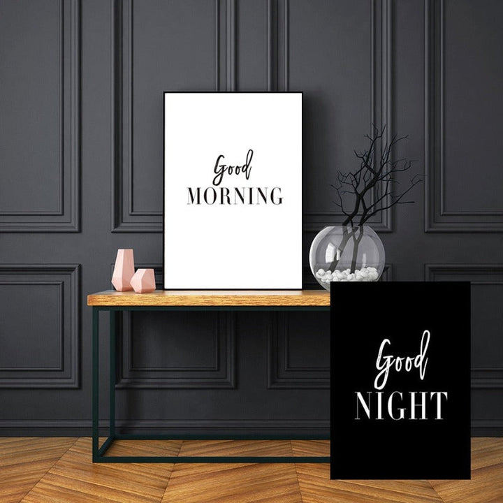 Good Morning Good Night - Canvas Wall Art Painting