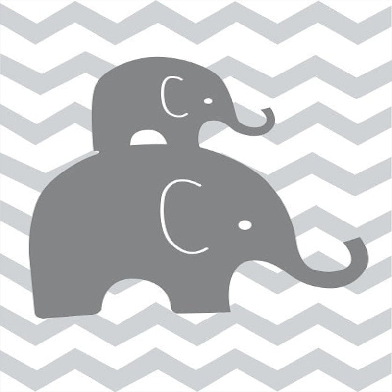 Sweet Elephants - Canvas Wall Art Painting