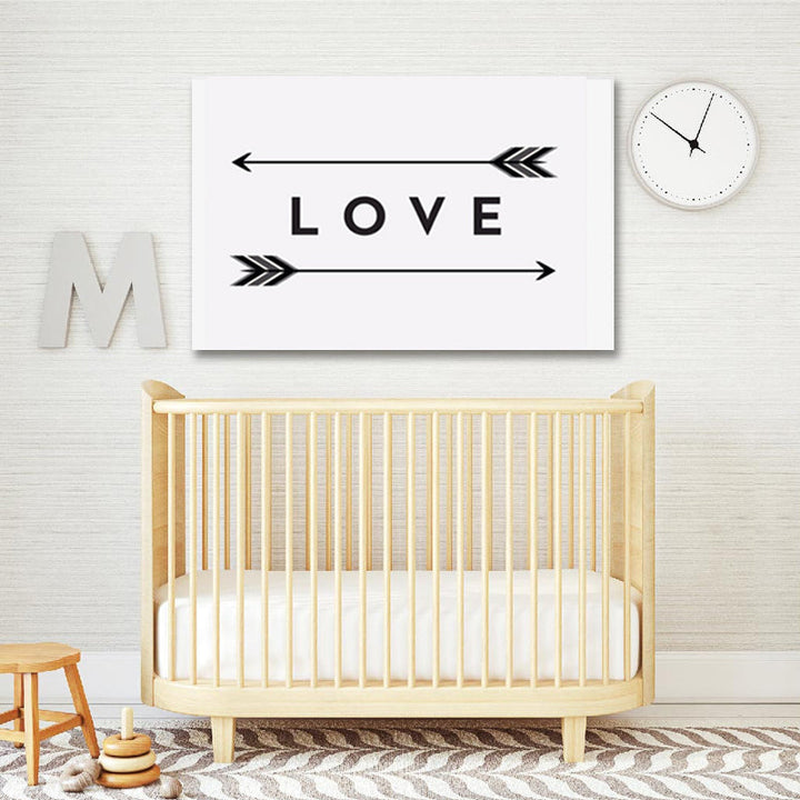 Love Arrow Print - Canvas Wall Art Painting