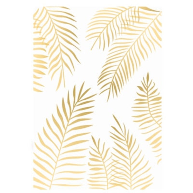 Geometric Leaves Pineapple - Canvas Wall Art Painting
