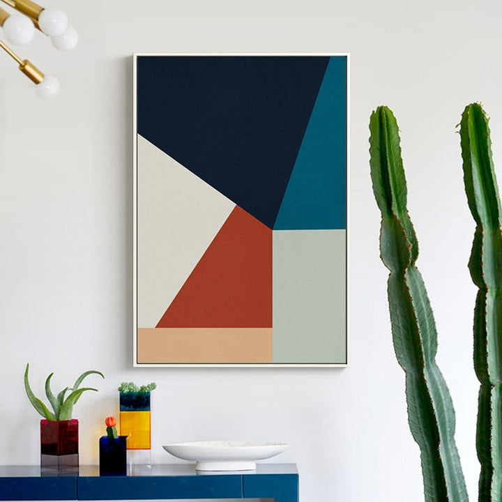Geometric Prints - Canvas Wall Art Painting