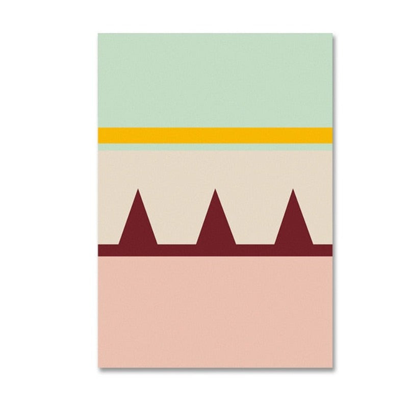 Geometric Prints - Canvas Wall Art Painting