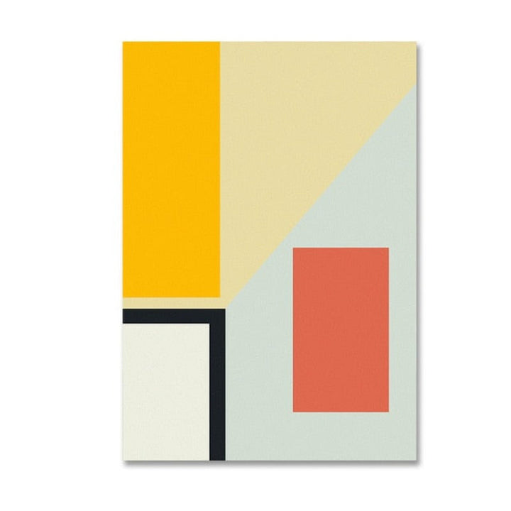 Geometric Prints - Canvas Wall Art Painting