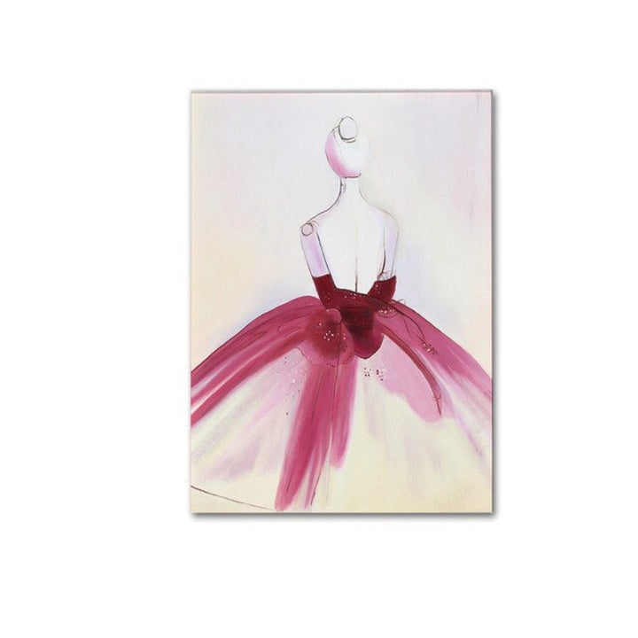 Watercolor Beautiful Dress - Canvas Wall Art Painting