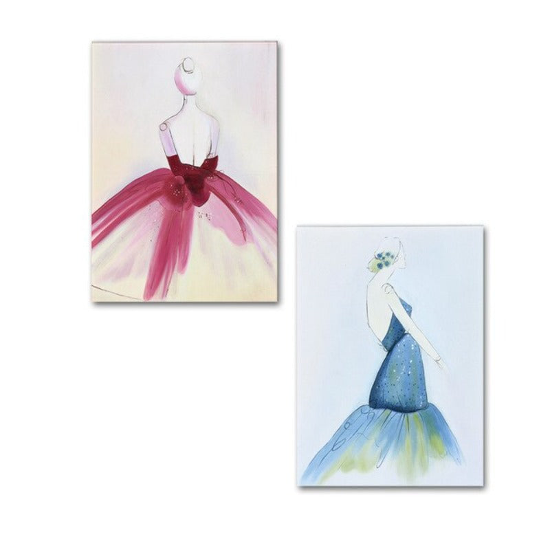 Watercolor Beautiful Dress - Canvas Wall Art Painting