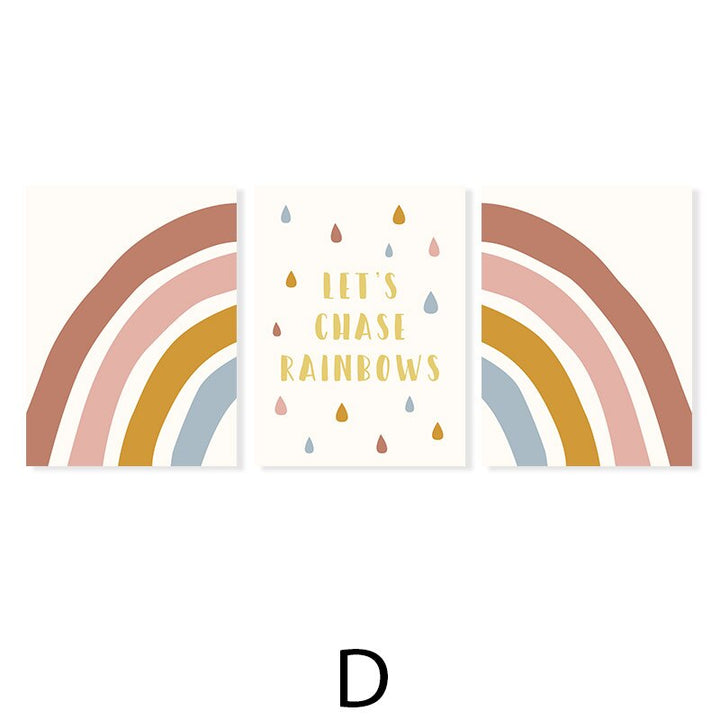 Let's Chase Rainbows Kids - Canvas Wall Art Print