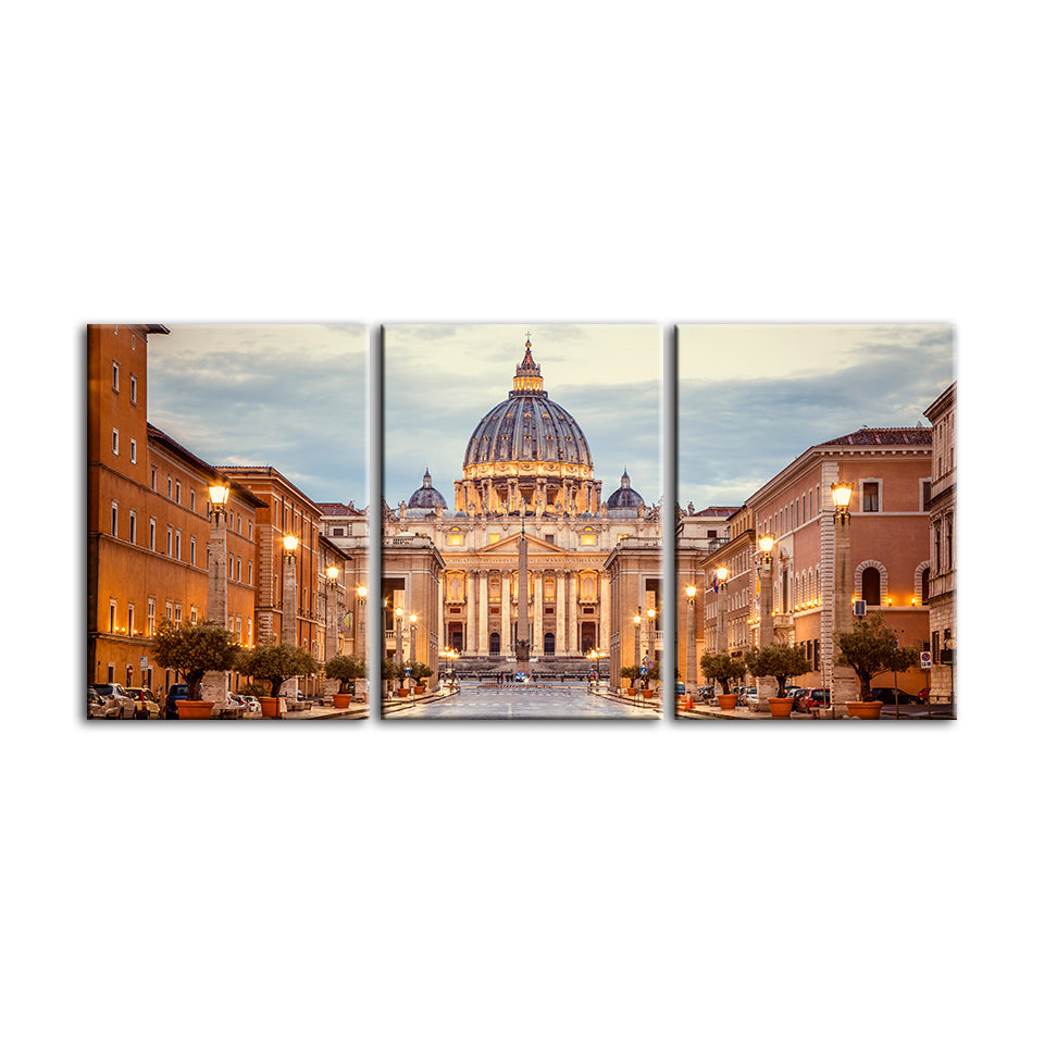 Fresh Palace 3 Piece - Canvas Wall Art Painting